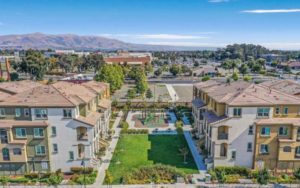 Prima Homeowners Association aerial view of buildings with park in the middle