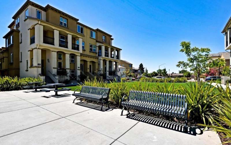 Prima Homeowners Association benches next to park